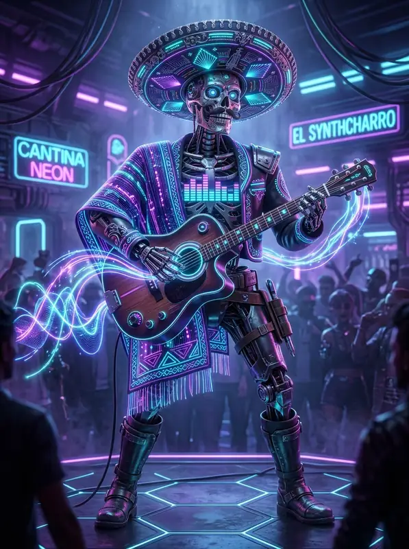 El Synthcharro Mascot